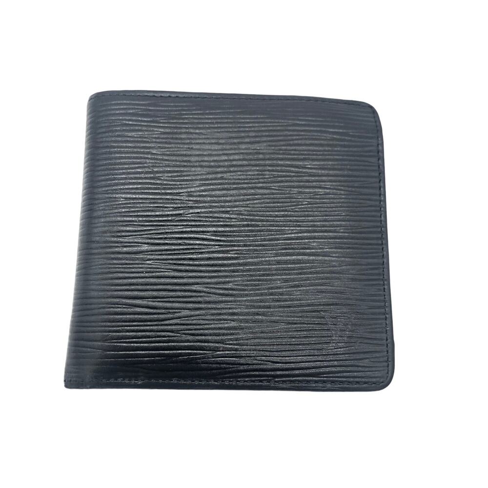 LOUIS VUITTON Vintage Epi Leather Marco Bifold Wallet Noir 77783 Black